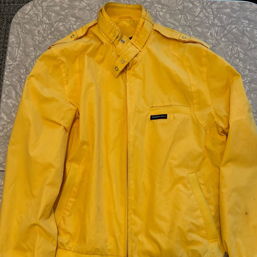 Members Only Yellow Jacket